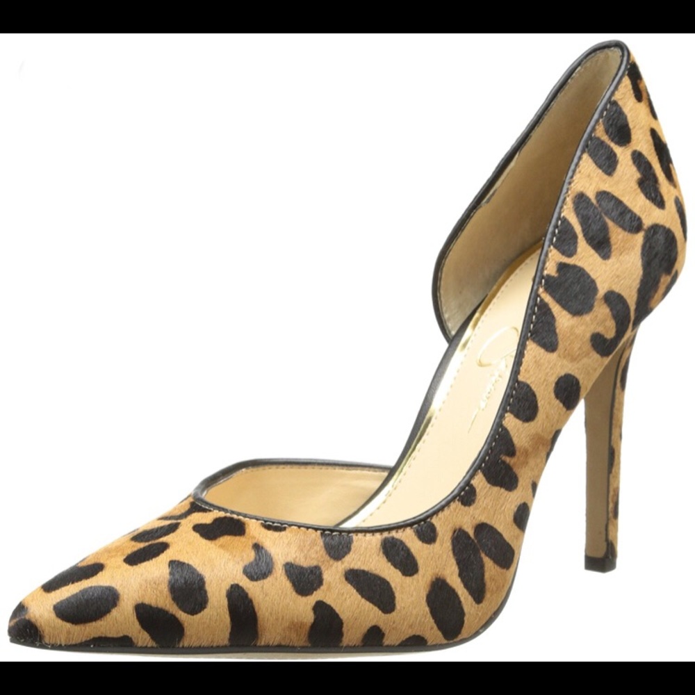 Jessica Simpson Calf Hair D’Orsay Pumps